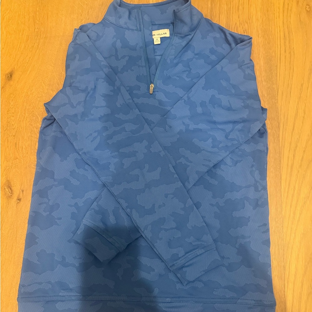 Peter Millar Blue Camo Kids Sweater